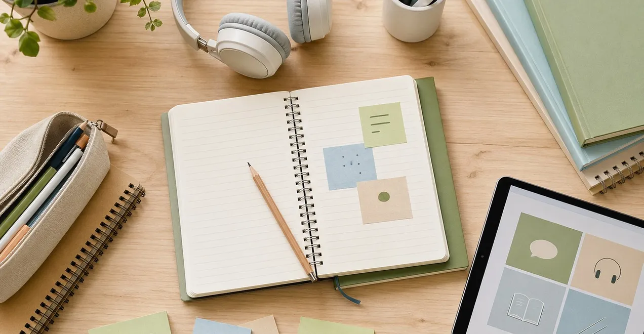 Anotações e materiais de estudo de inglês